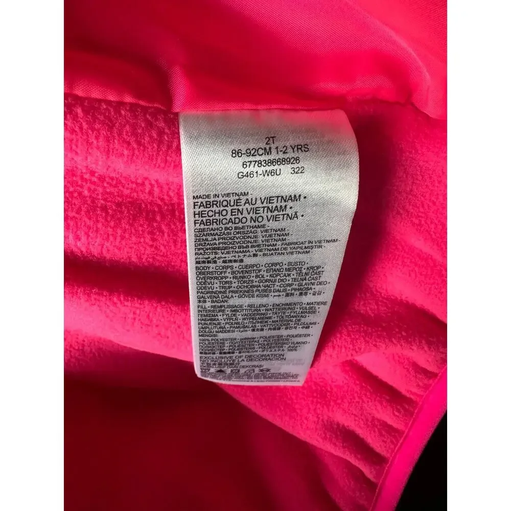 NWT Nike Rainbow Ombre Essential Hooded Winter Puffer Jacket 26G461-W6U Girls 2T - Picture 8 of 9